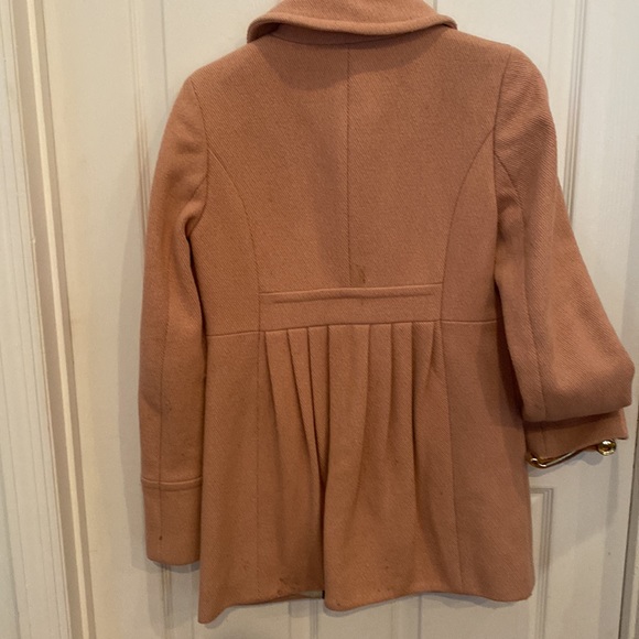 Pink J. Crew Pea Coat Size 0 - Picture 2 of 9